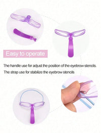 8Pcs Reusable Eyebrow Stencils,Eyebrow Shaping Kit,Eyebrow Makeup Template,Eyebrow Shaper-8 Styles for Different Eyebrow Shapes