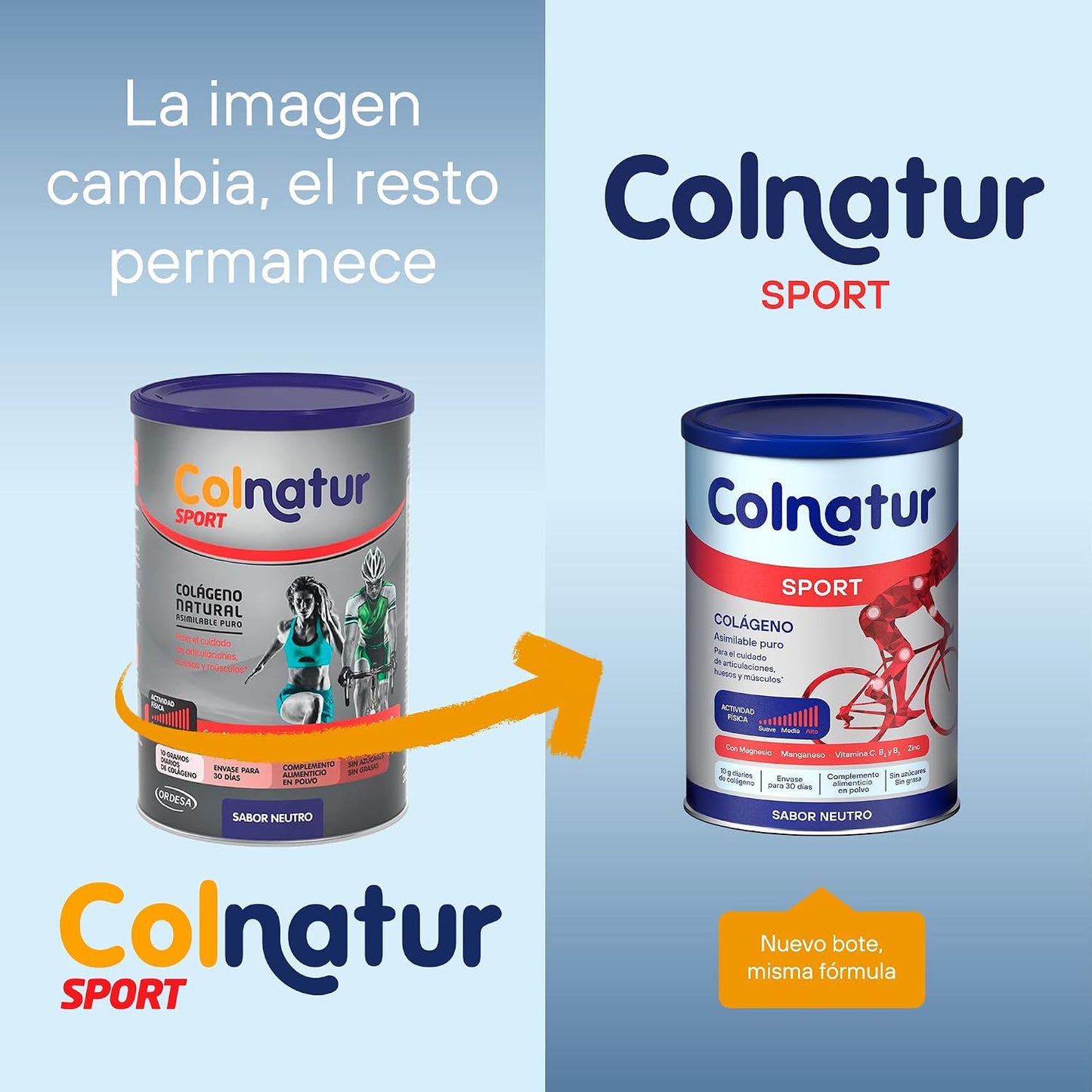 Colnatur Sport Neutro | 330G | Colágeno Con Magnesio, Zinc Y Vitamina C Para Músculos, Huesos Y Articulaciones | Con Magnesio, Zinc Y Vitamina C