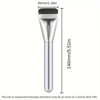 1/2Pc Multi-Use Foundation Ultra-Fine, Hypoallergenic Nylon Bristle Oval Foundation Brush - Perfect for Face Contouring