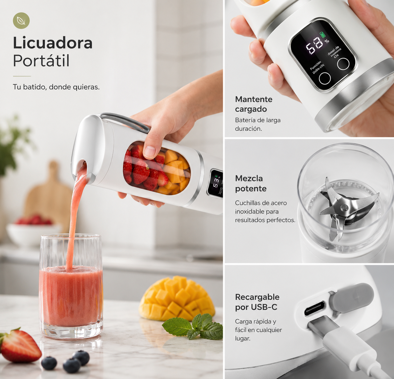 Licuadora Portátil GAMGAL