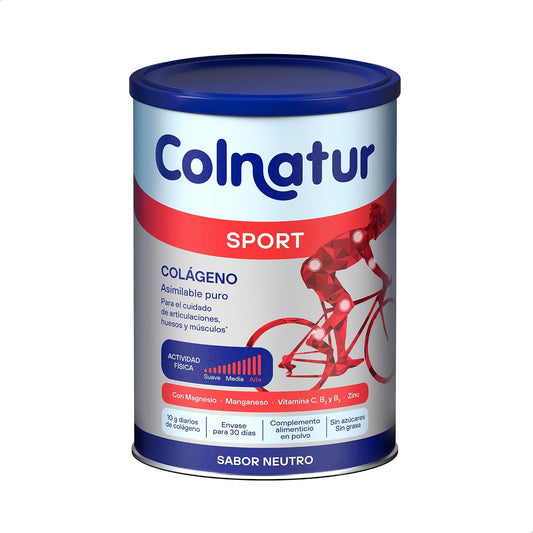 Colnatur Sport Neutro | 330G | Colágeno Con Magnesio, Zinc Y Vitamina C Para Músculos, Huesos Y Articulaciones | Con Magnesio, Zinc Y Vitamina C