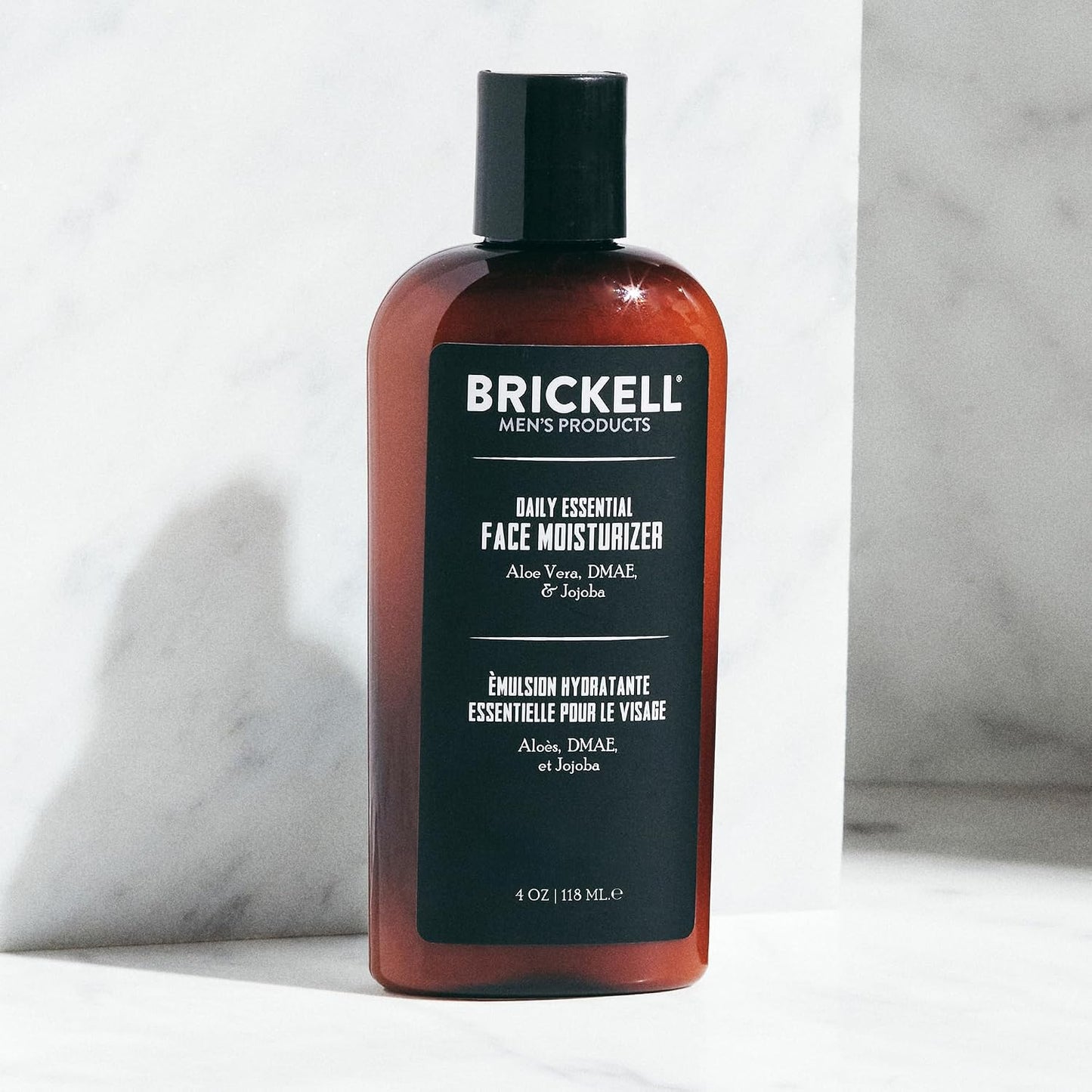 Brickell Men’S Products – Hidratante Facial Esencial Diario Para Hombres – Loción Facial Natural Y Orgánica (Perfumado) – 118 Ml