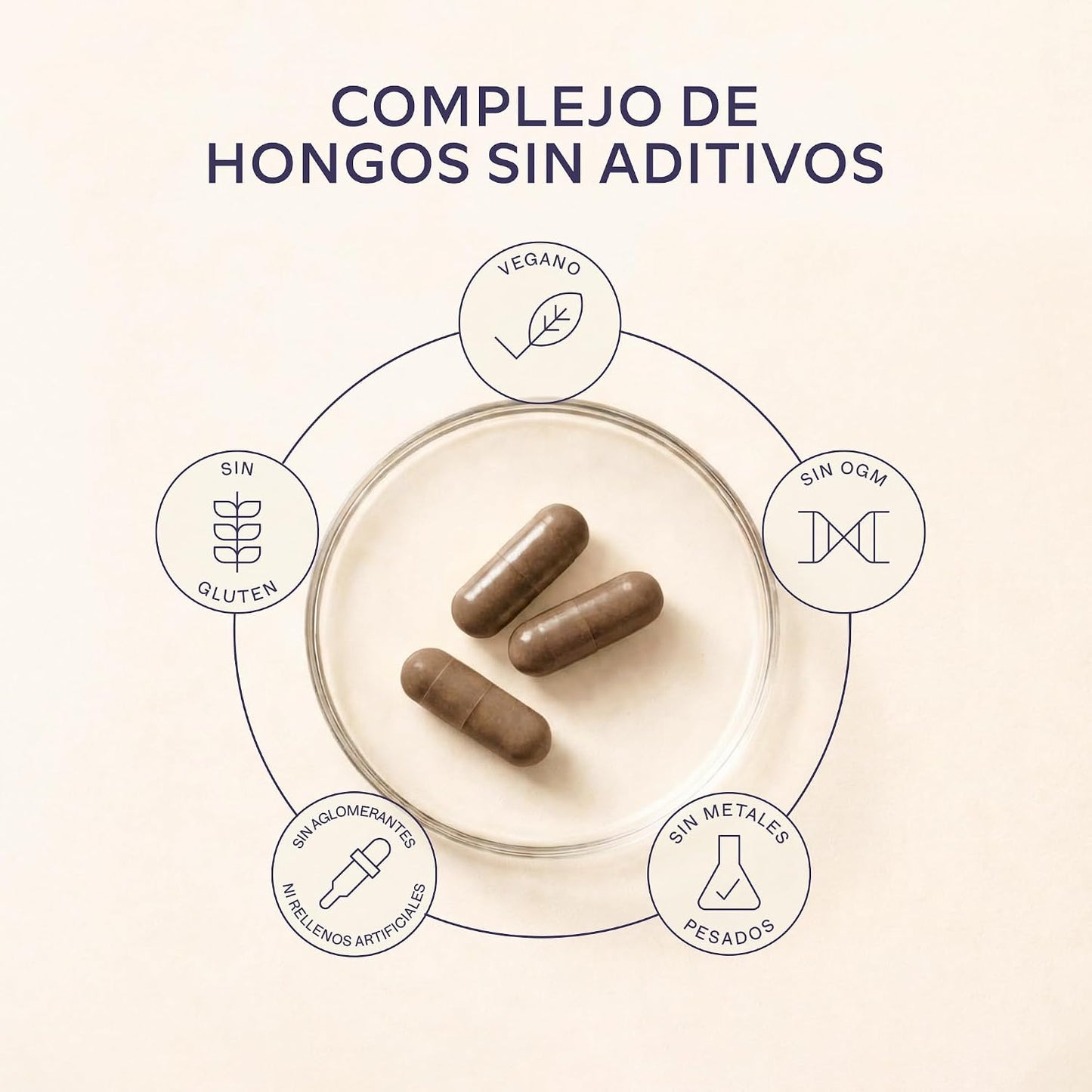 Melena De Leon 18,000Mg (30:1) + Zinc, Reishi & Cordyceps - Alta Potencia Lions Mane Mushroom Pastillas -120 Melena De Leon Capsulas - Nootropicos