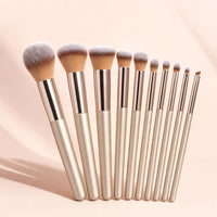 Set 10 brochas champagne gold